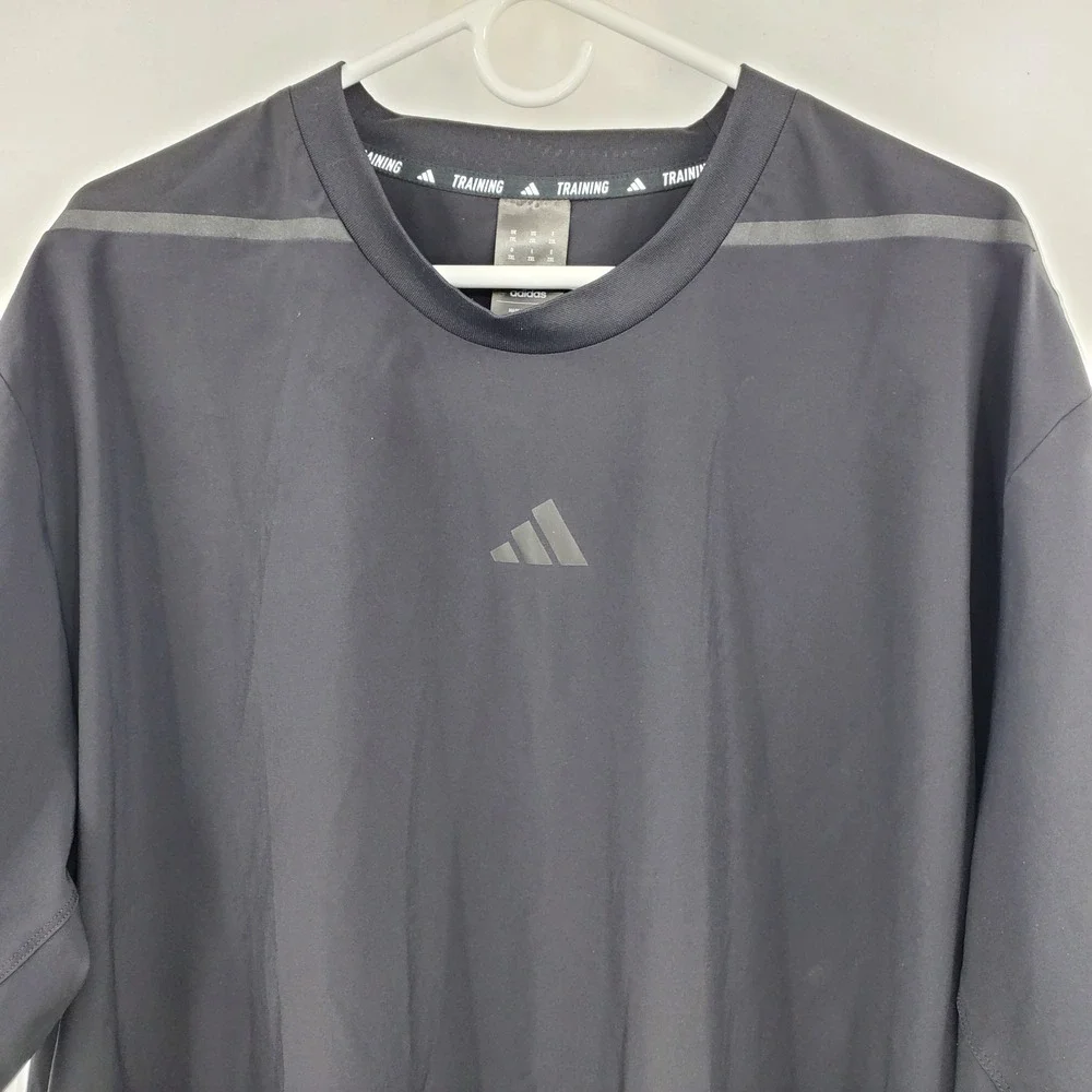 Adidas Training‎ Aeroready Mens Black Short Sleeve Athletic T-Shirt 2XL Workout